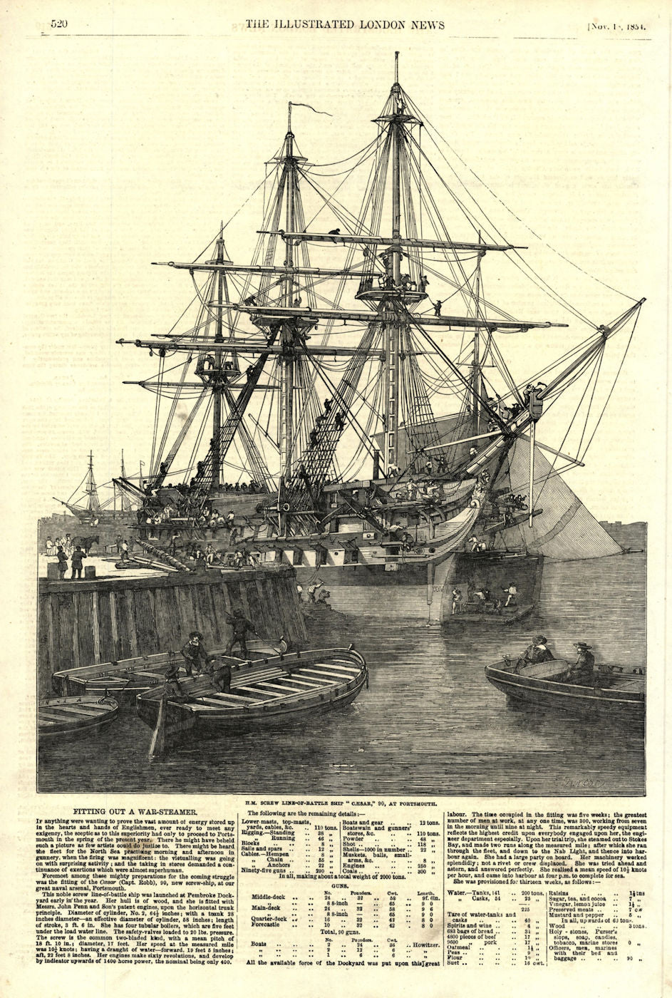 H. M. screw line-of-battle ship